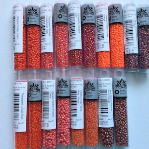 Contas de sementes TOHO, 11/0, tubo de 2,5&quot;, 9 gramas, cereja fosca, laranja crepúsculo, rubi Sião claro, rubi arco-íris, chama leitosa, suprimentos para joias