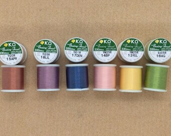 theredthread ぺこ K.O. Beading Thread, Japanese Beading Thread, 55yd, Size D