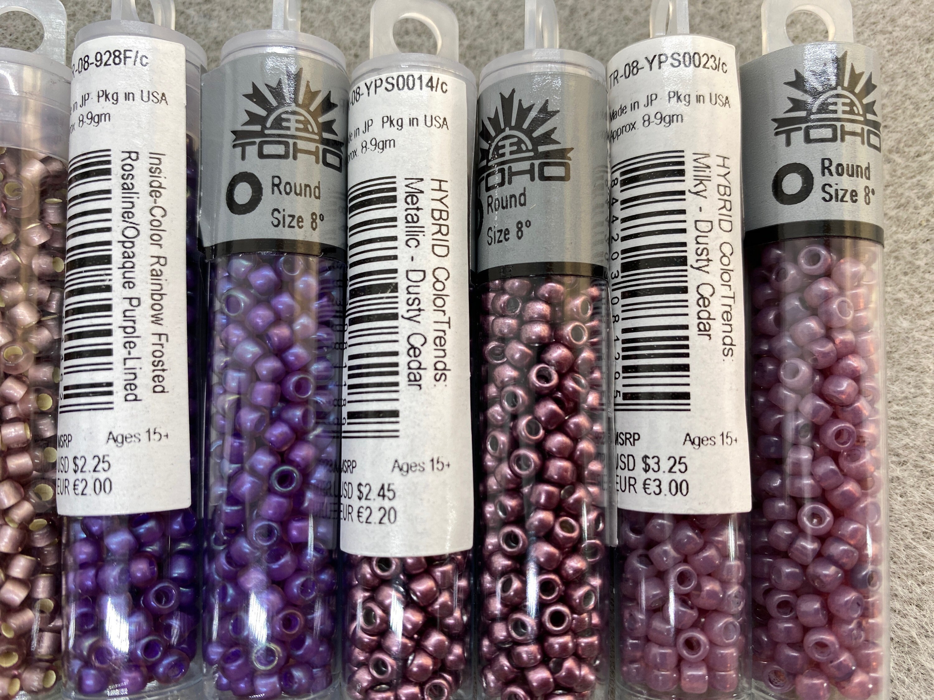 Toho CUBE Seed Beads 4mm HYBRID TWILIGHT JET