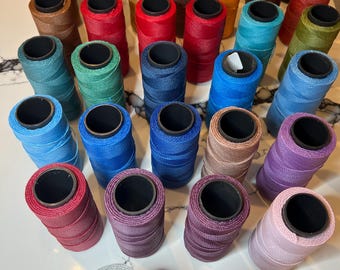 Knot-It! Waxed Beading Cord, Brazilian Waxed Cord, 144 Yards two Ply Poly, 1mm thick, BeadSmith waxed cord, Stringing Material