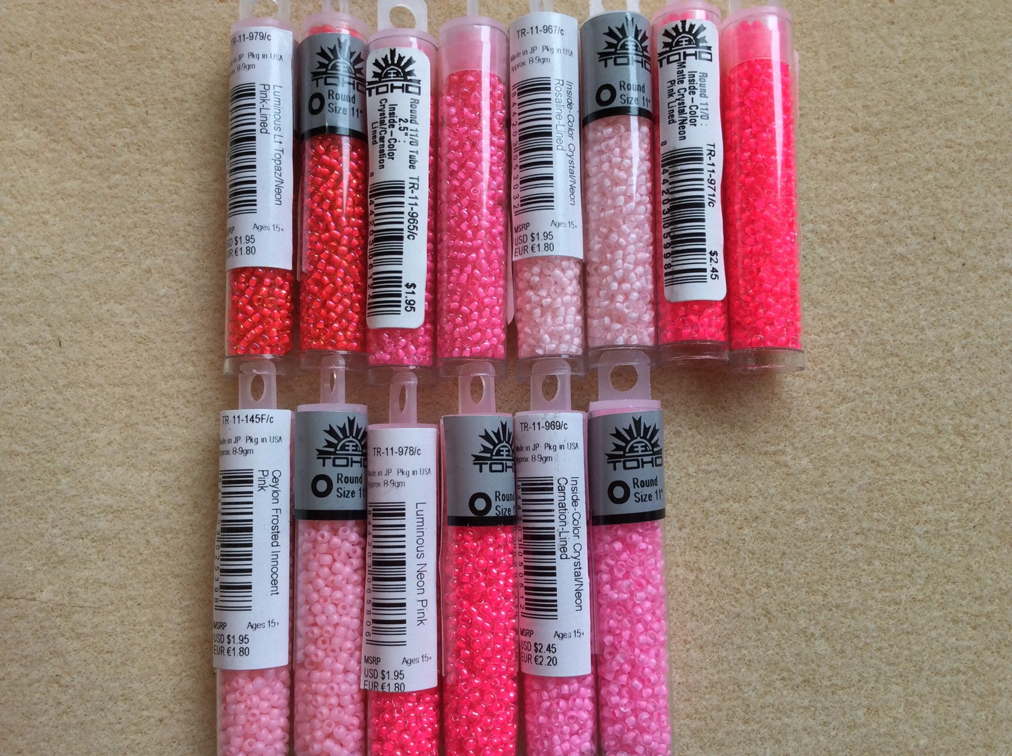 DB00-1875, Miyuki 5.2g Silk Inside Dyed Light Carnation AB DB00-1875, Miyuki 5.2g Silk Inside Dyed Light Carnation AB