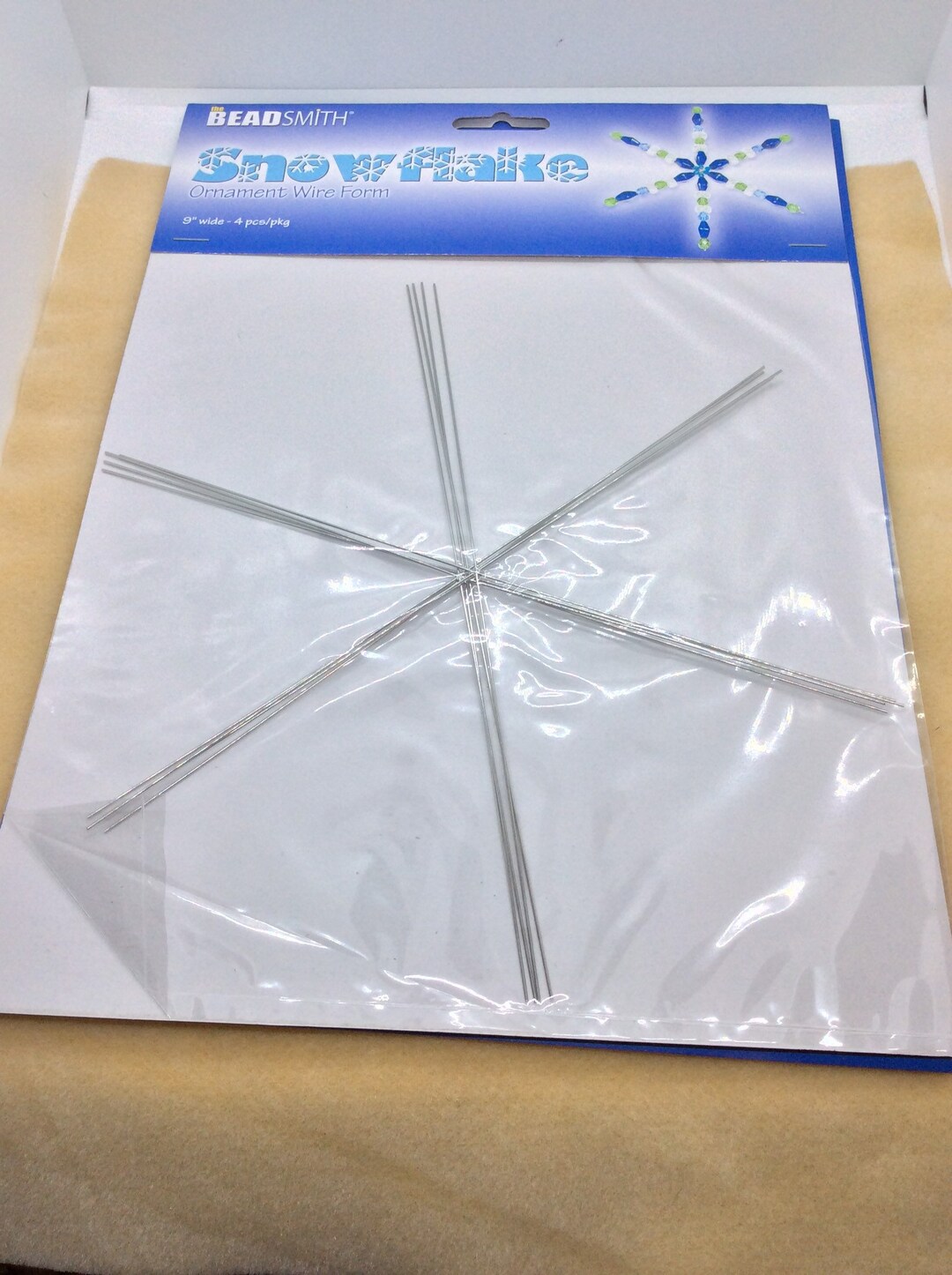 Wire Snowflake Form Beadsmith Wire Snowflake Ornament Form, 9 Inch Wide, 4 Pcs, Ornament ...