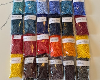 Czech Glass Seed Beads 6/0: Opaque and Transparent Colors, Jewelry Making Supplies