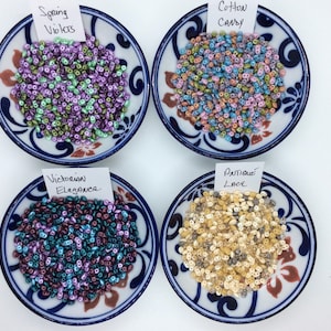 Czech SuperDuo, Matubo 2 Hole Beads, 2.5 x 5mm, 10 or 20 gram bags, Cotton Candy, Antique Lace, Spring Violets, Red Luster, Opal Aqua Matte