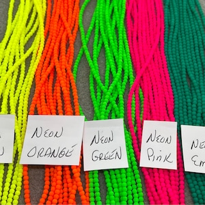 Czech Glass Druk Beads(100pcs)3mm,Neon Colors, Pacifica Colors, Metallic Colors, Pink, Orange, Yellow, Green, Emerald,Jewelry Supplies