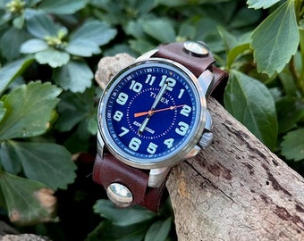 Fossil CZ leather strap watch Ladies main image 3