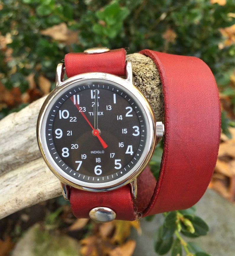 red timex watch