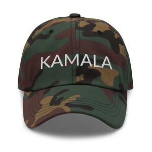 KAMALA embroidered hat, Harris Walz camo hat