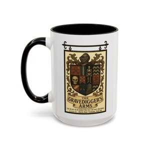 Gravediggers Arms Shakespeare Mug: Hamlet Gift for Theatre Fans