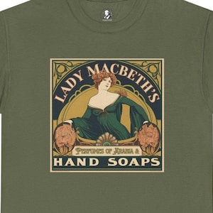 Camiseta con jabón de manos de Lady Macbeth: Regalo de Shakespeare para fans del teatro, algodón