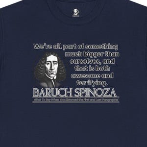 Spinoza Philosophy Shirt: Cosmic Humor Tee - Anxious Stargazers