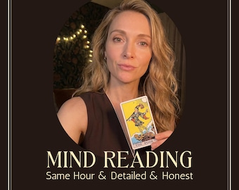 Same Hour Mind Reading, Telepathic Insight, Exact Thoughts & Their Feelings, Professional Psychic,  Written PDF