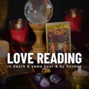 Lectura de Tarot del Amor / Lectura de Tarot a la misma hora / Lectura de Tarot Rápida / Lectura del Amor / Lectura Psíquica, Detallada, ¡Retorno rápido! -----de Solmos