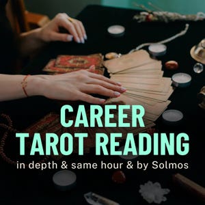 Lectura a la misma hora, lectura de tarot profesional, lectura psíquica, información financiera detallada, consejos rápidos para tu carrera profesional, lectura de cartas del tarot ---- de Solmos