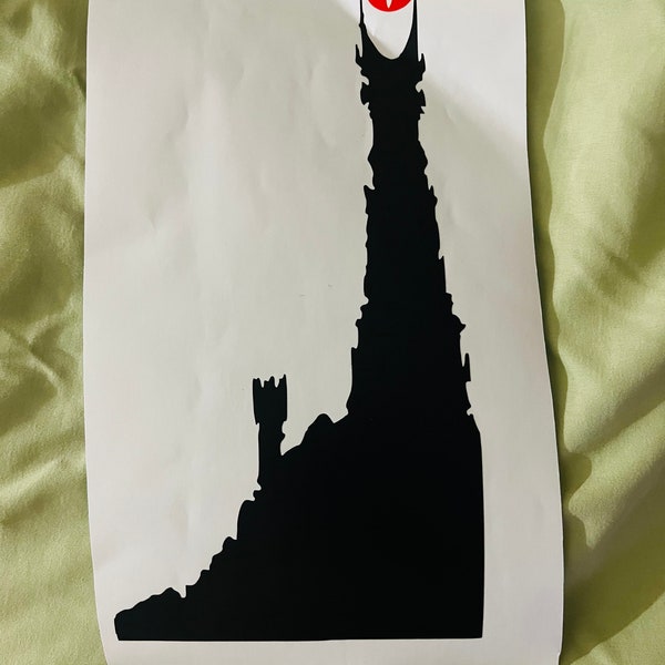 Barad-Dur LOTR vinyl car window decal