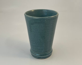 Tumbler | Cup | Mug | Handmade Porcelain Pottery | Matte Blue