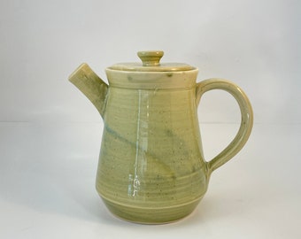 Teapot | Handmade Porcelain Pottery | Celadon Green | Serving | Gift