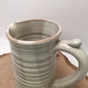 Creamer Pitcher Handmade Stoneware Pottery Ivory Bild 4