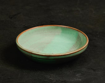 Soup Bowl | Japanese Style | Small Bowl | Handmade Stoneware Pottery | Celadon Green