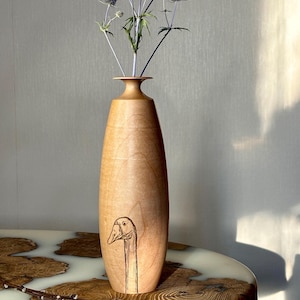 Handmade Wooden vases,Maple wood, Rare wood vase, Wood Vases, Decorative Vases, Flower Vases, Dried Flower Vases