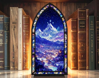 Angolo libri Velaris ACOTAR, Angolo libri Velaris City, Decorazione per serie di libri, Regalo per libreria fantasy, Regalo per amanti dei libri, Regalo per amanti dei libri