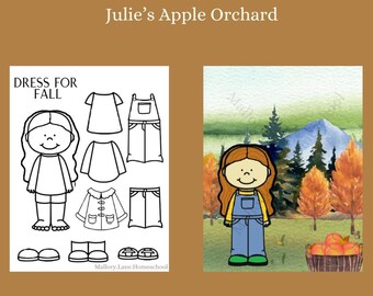 Vístase según el clima / El huerto de manzanas de Julie / Aprenda sobre el clima / Educación en el hogar / Aula