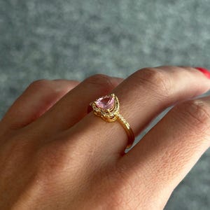 Minimalist Heart Ring, Gold Plated No end Heart Ring, Silver Heart Ring, Promise Ring, Gift for Her, Love Ring, Dainty Ring, Stacking Ring