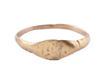 Anello con sigillo da uomo europeo, VIII-XI secolo, misura 9 1/4