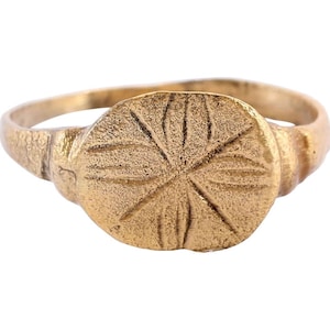 Medieval European ring, 15th-18th Century AD, size 8 1/2