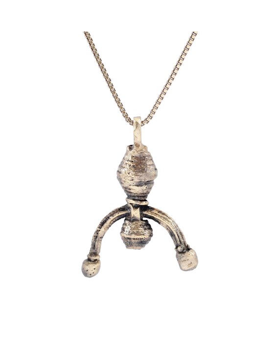 Ancient Viking Lunar Pendant Necklace, 9th-10th Century