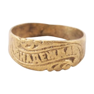 Antique Greek / Balkan Betrothal ring, 18th-19th Century, size 9 3/4