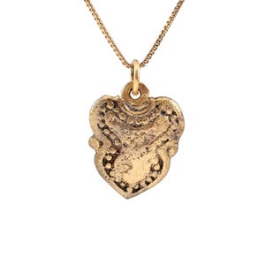 ancient viking heart pendant necklace, c.850-1050 ad
