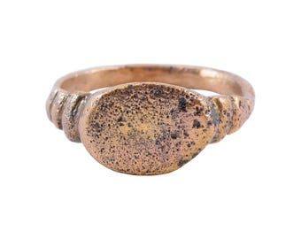 Anillo de hombre renacentista, siglos XVI-XVII d. C. Talla 9