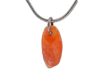 Collar colgante de piedra precolombina antigua, c. 500-1600 d. C., joyería para usar.