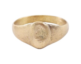 Anillo cristiano gótico tardío, siglos XV-XVI, talla 9 1/2