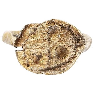 Ancient  Christian Pilgrim&#39;s Ring 8th-9th C. AD size 1