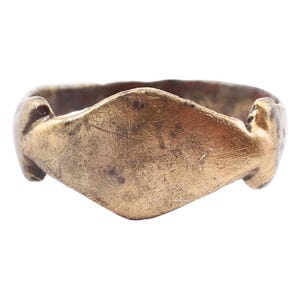 European Betrothal Ring 9th-12th Century, size 9 1/2