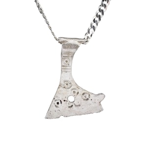 Fine Ancient Viking Votive Axe necklace, C.850-1050 AD. wearable jewelry