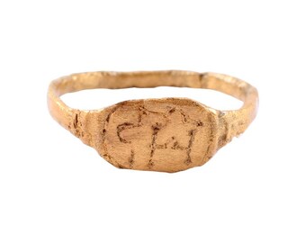 Anello cristiano europeo, XV secolo, taglia 7