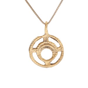 rare variation, viking lunar pendant necklace, 11th-12th century ad