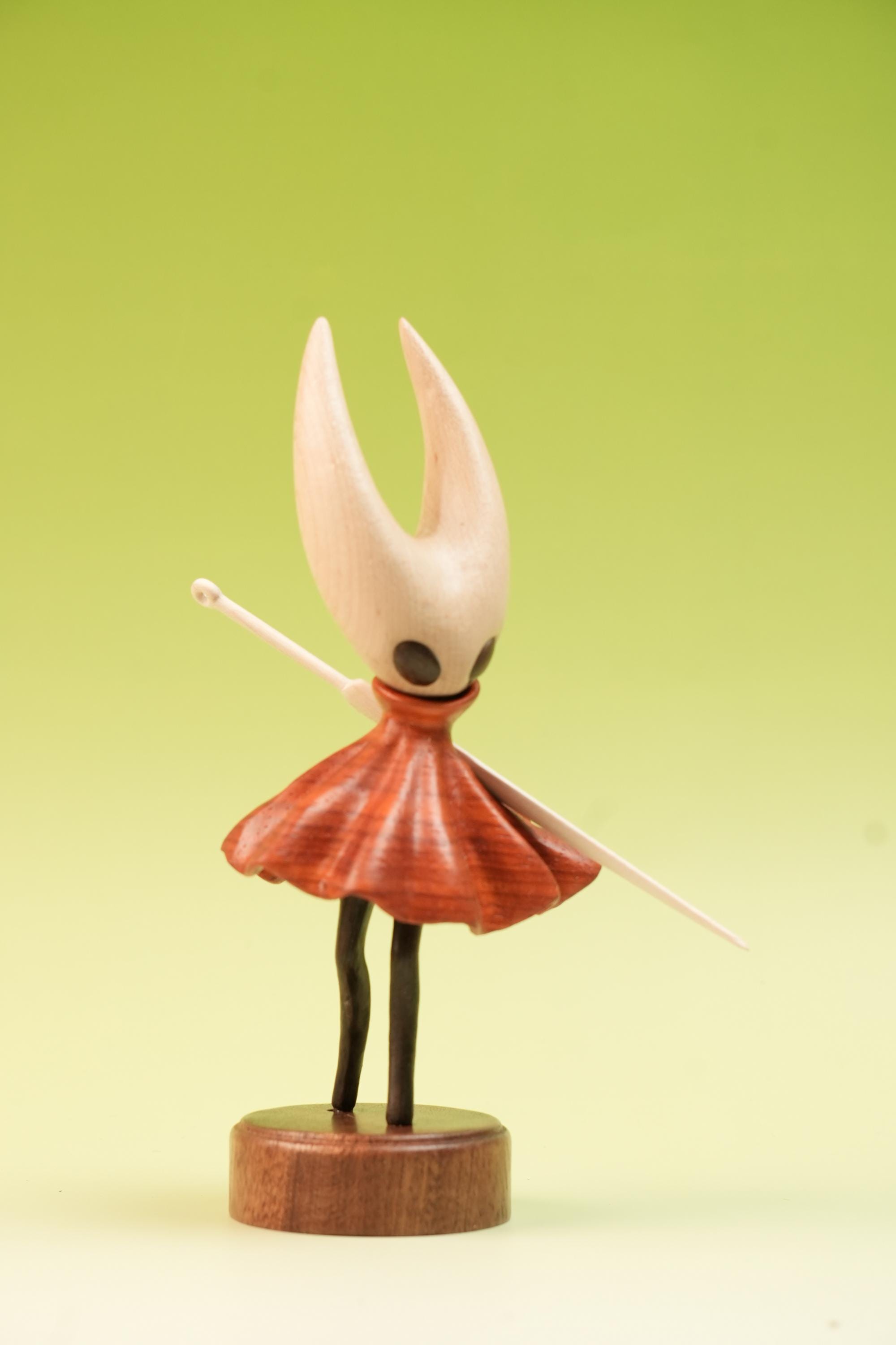 Wooden Hollow Knight Figurine, Silksong Figure, Hollow Knight