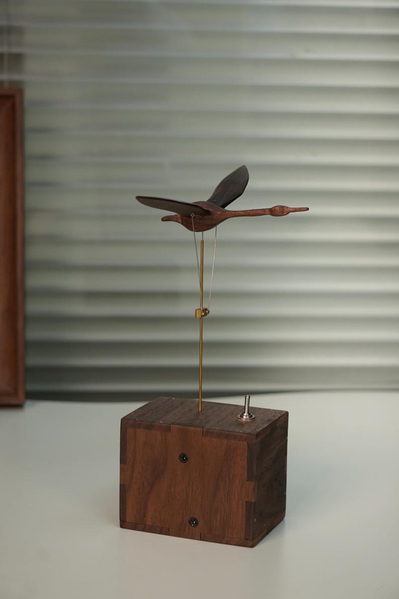 Wooden Swan Automata Music Box,wooden Swan Mechanical Toy,automaton ...