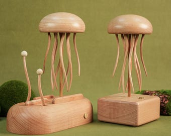 Handmade Jellyfish Kinetic Sculpture, Jellyfish Automaton