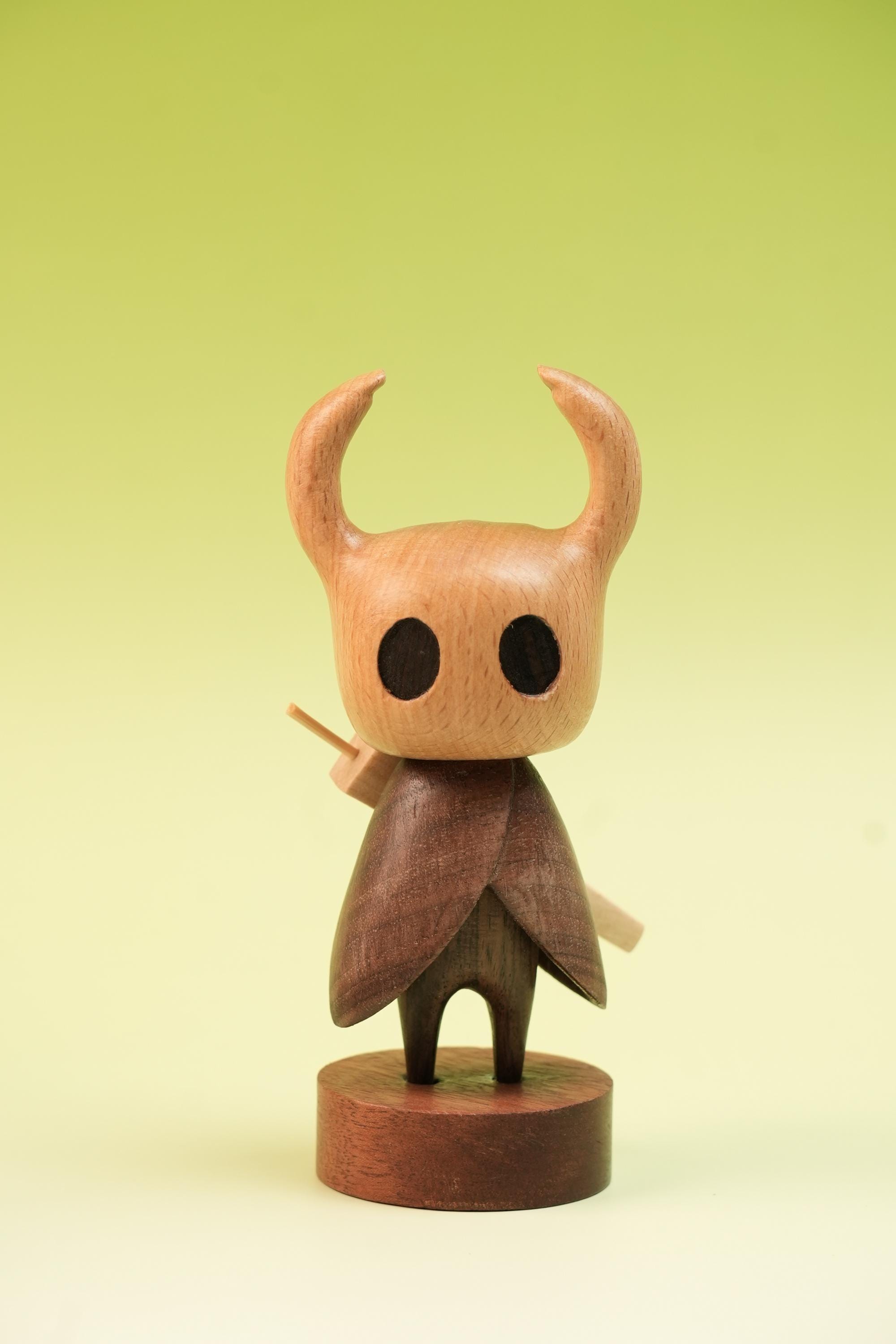 Wooden Hollow Knight Figurine, Silksong Figure, Hollow Knight