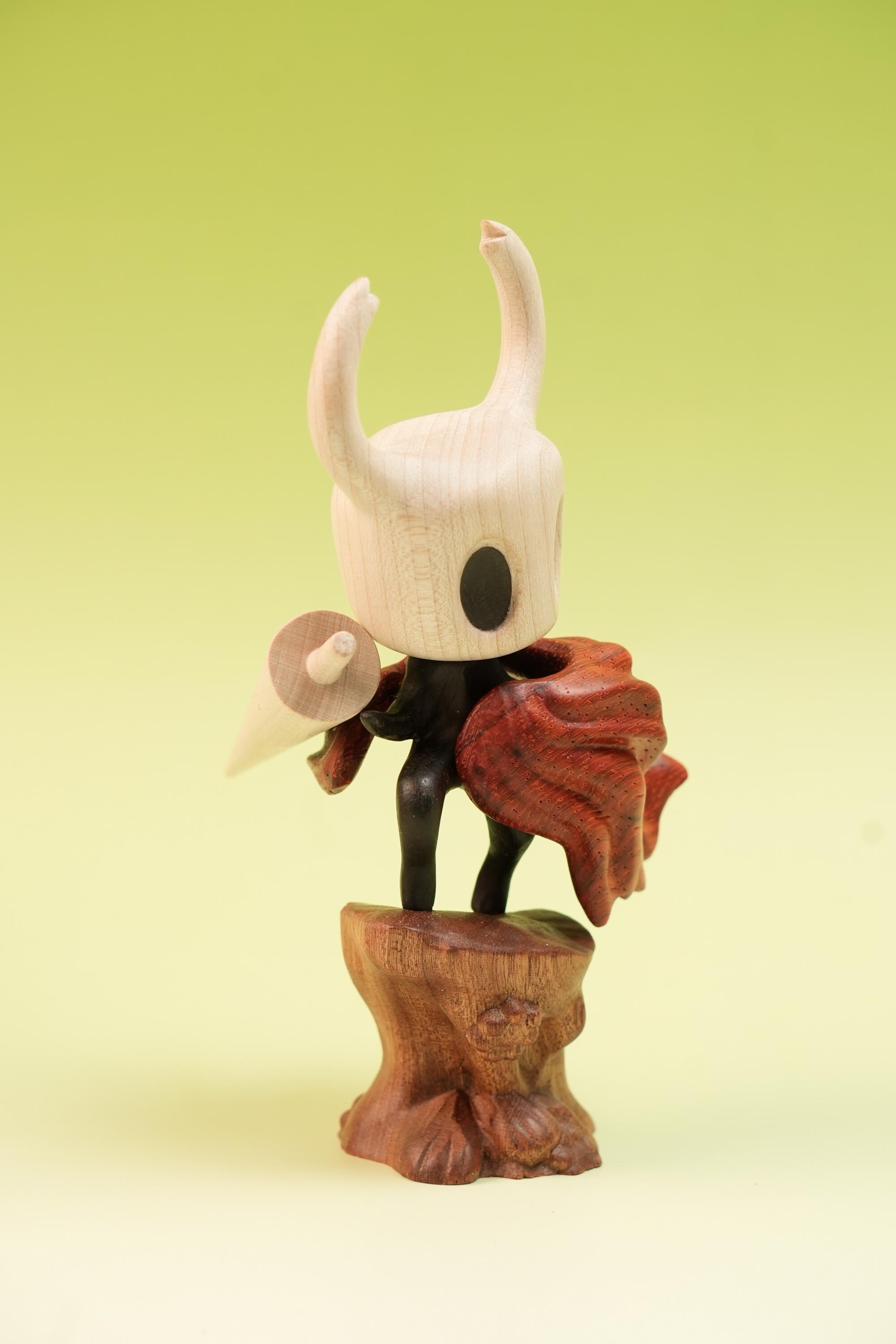 Wooden Hollow Knight Figurine, Silksong Figure, Hollow Knight
