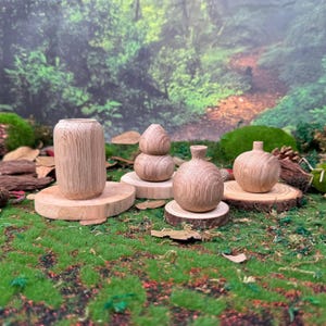 Handcrafted Wooden Mini Vase, Oak Wood Vase, Minimalist Wooden Vases, Unique Gift