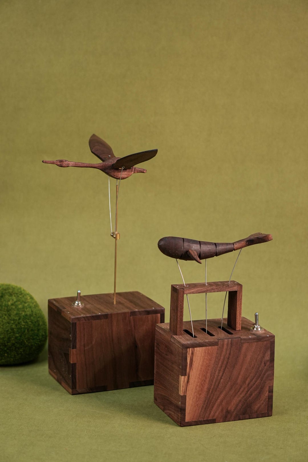 Wooden Swan Automata Music Box,wooden Swan Mechanical Toy,automaton ...