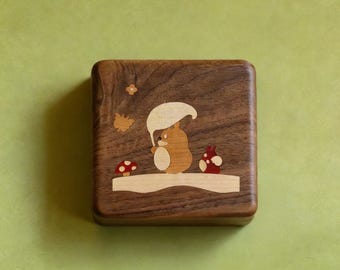 Handcrafted Wooden Totoro Jewelry Box, Keepsake Box, Jewelry Organizer, Studio Ghibli Fan Gift, Keepsake Box for Women, Anniversary Gift