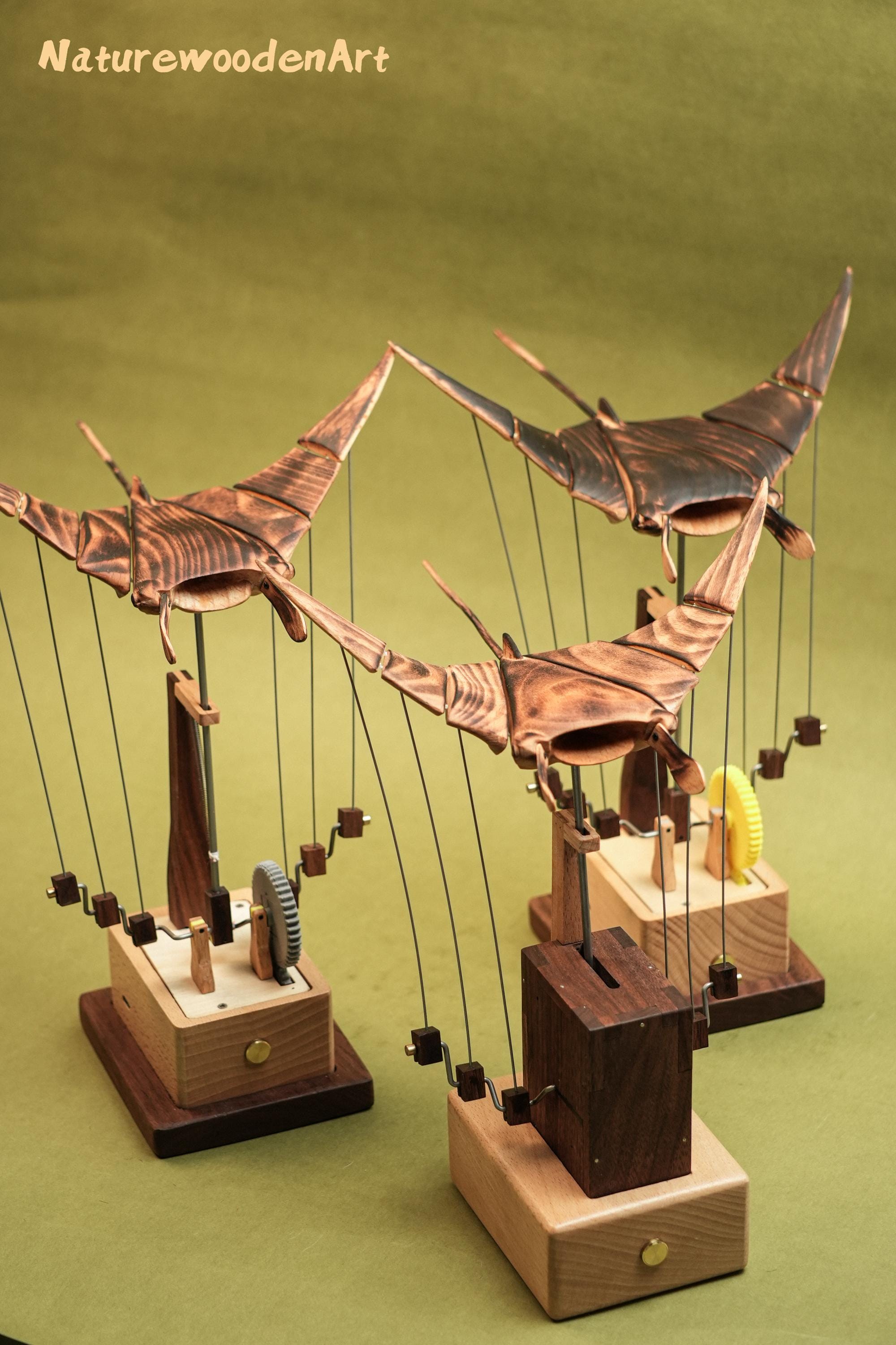 Wood manta ray sculpture - Etsy 日本