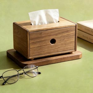Wooden Totoro Tissue Box, Totoro Tissue Cover, Cute Paper Napkin Holder, Studio Ghibli Inspired Home Decor, Studio Ghibli Fan Gift image 5